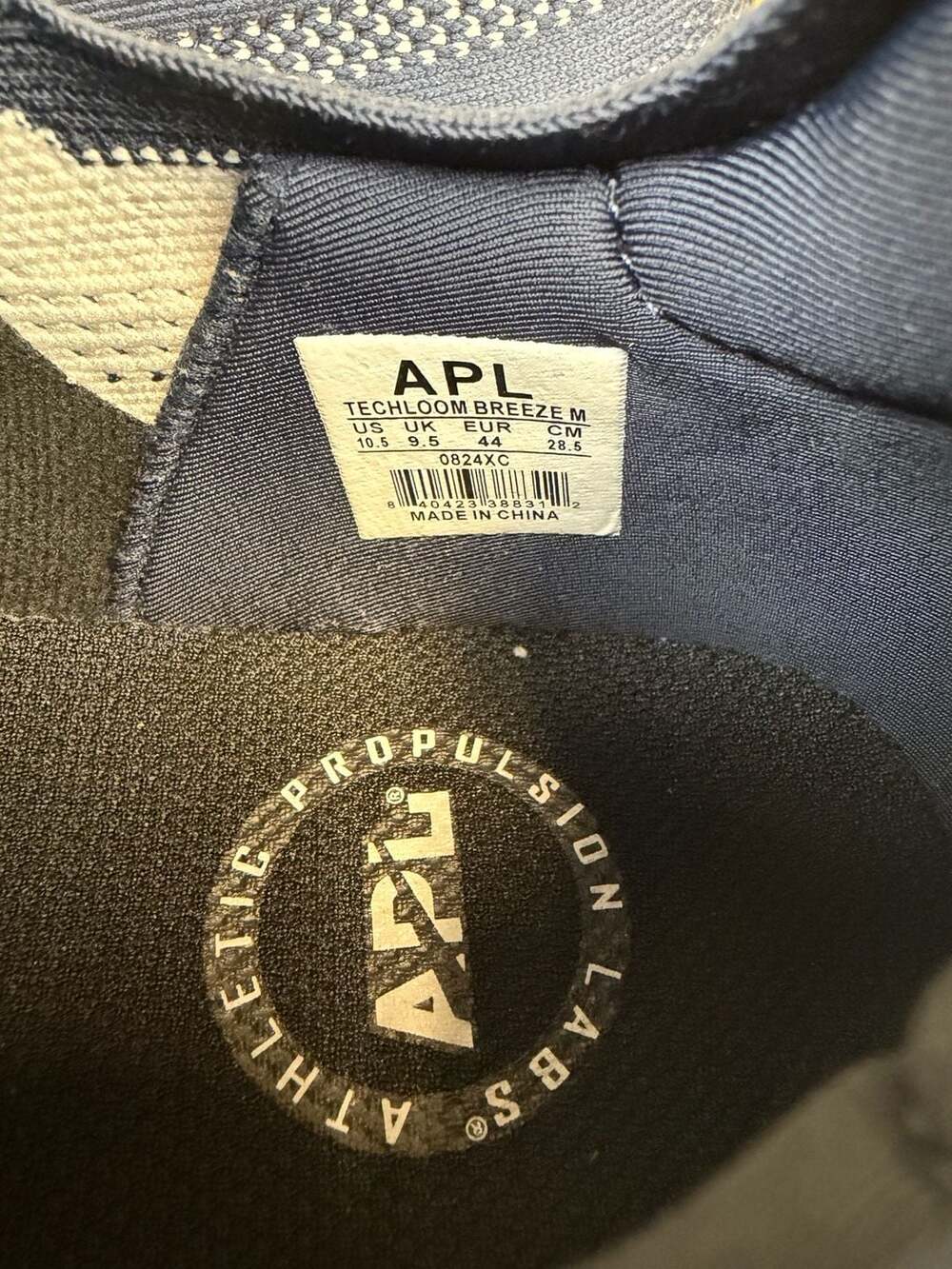 APL Athletic Propulsion Labs TechLoom Breeze Navy Running Shoes Men's US 10.5 - Picture 5 of 8